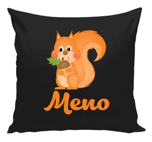 Vankúš Veverička s menom