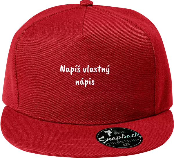 Snapback šiltovka Vlastný nápis