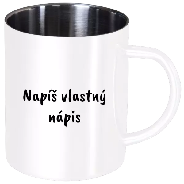 Nerezový hrnček Vlastný nápis