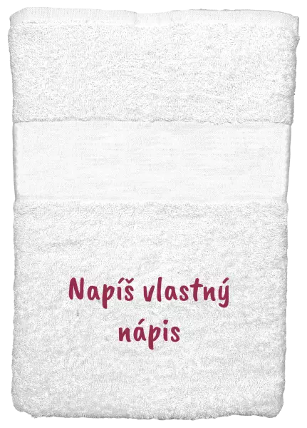 Osuška (100x150 cm) Vlastný nápis