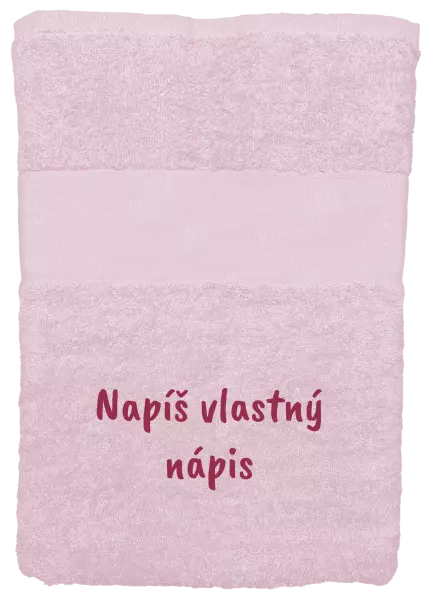 Osuška (100x150 cm) Vlastný nápis