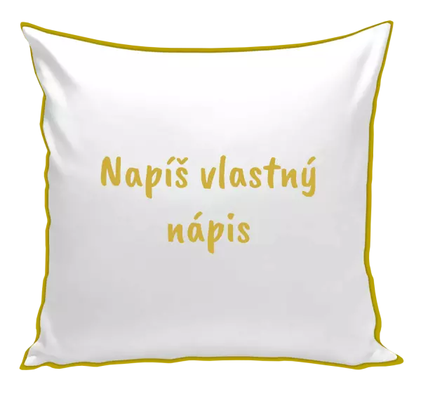 Vankúš Vlastný nápis