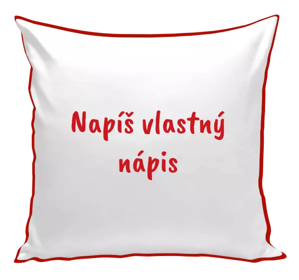 Vankúš Vlastný nápis