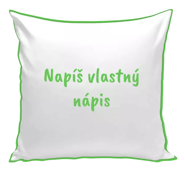 Vankúš Vlastný nápis