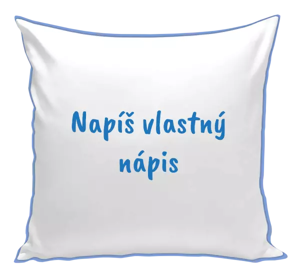 Vankúš Vlastný nápis
