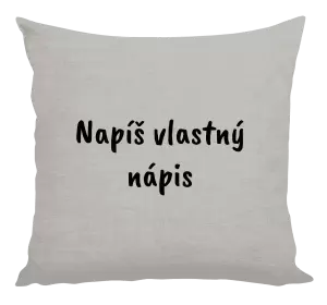 Vankúš Vlastný nápis