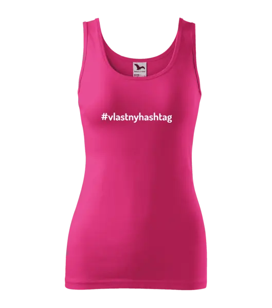 Dámske tielko Vlastný hashtag