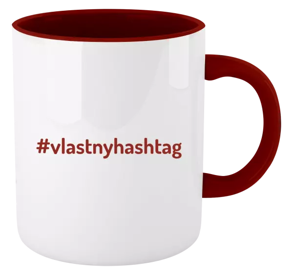 Hrnček  Vlastný hashtag