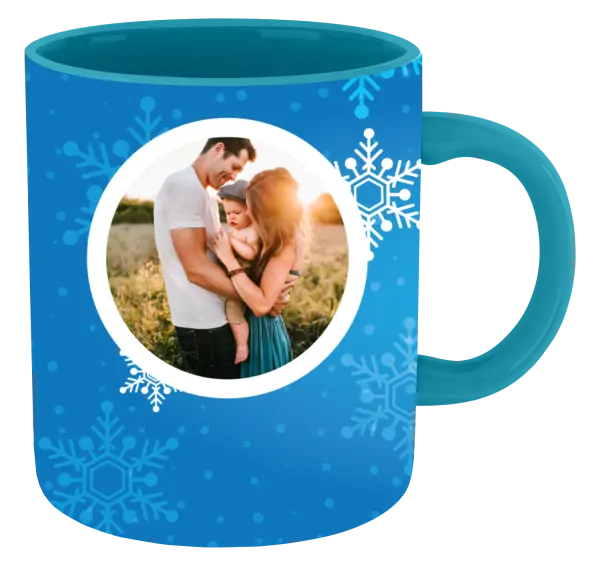  Snehové vločky na modrom pozadí