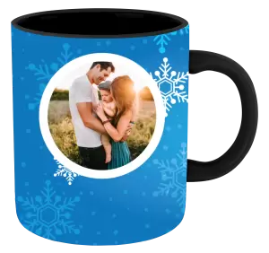  Snehové vločky na modrom pozadí