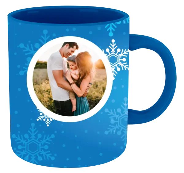  Snehové vločky na modrom pozadí