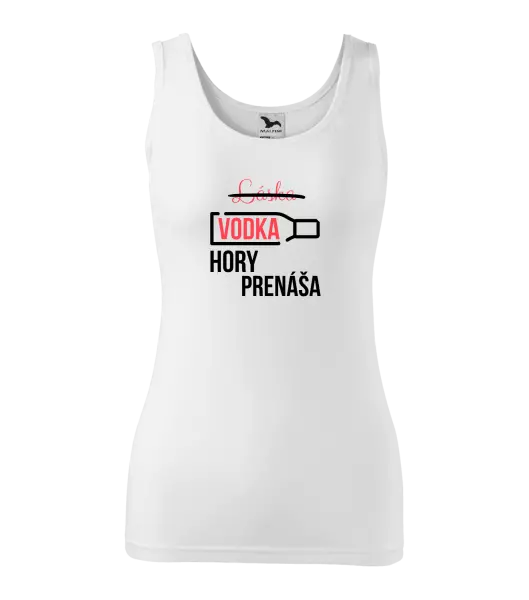 Dámske tielko Vodka hory prenáša