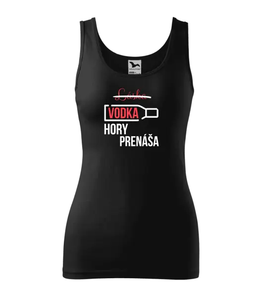 Dámske tielko Vodka hory prenáša