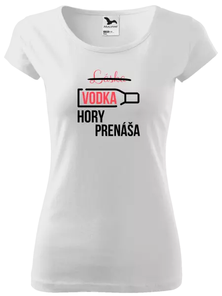 Dámske tričko Vodka hory prenáša