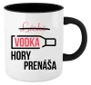 Hrnček  Vodka hory prenáša