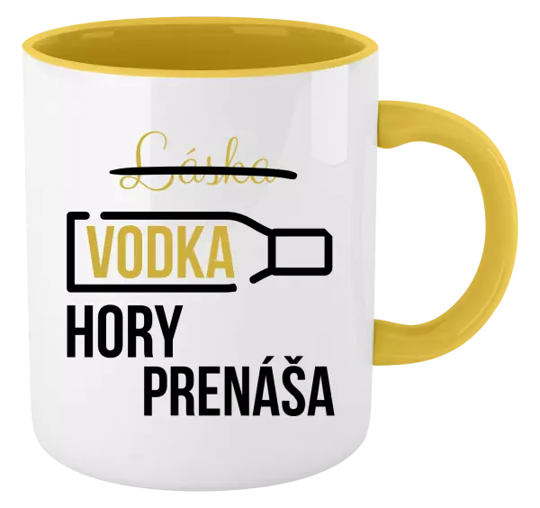 Hrnček  Vodka hory prenáša