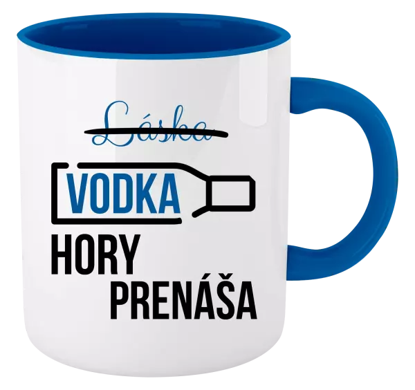 Hrnček  Vodka hory prenáša