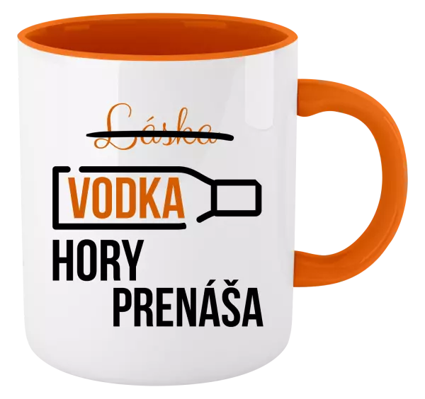 Hrnček  Vodka hory prenáša