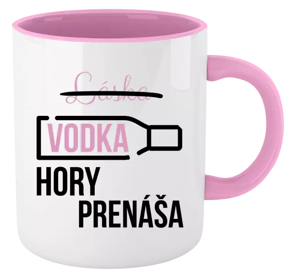 Hrnček  Vodka hory prenáša