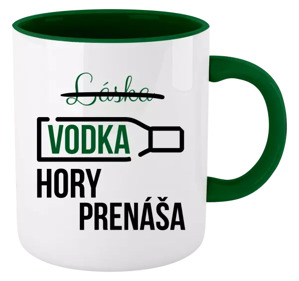 Hrnček  Vodka hory prenáša