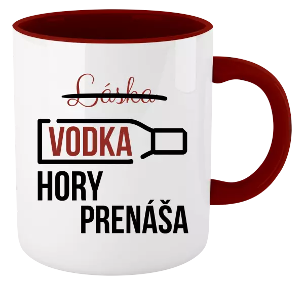 Hrnček  Vodka hory prenáša
