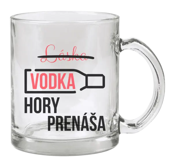 Hrnček Vodka hory prenáša