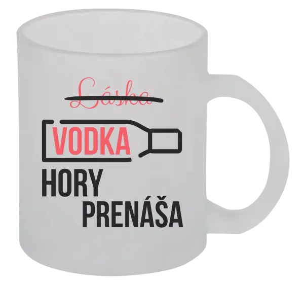 Hrnček Vodka hory prenáša