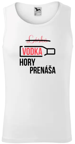 Pánske tielko Vodka hory prenáša