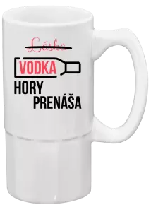 Polliter Vodka hory prenáša