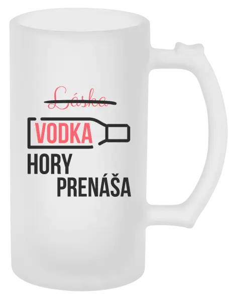 Polliter Vodka hory prenáša