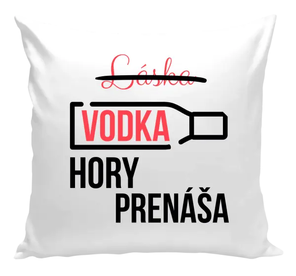 Vankúš Vodka hory prenáša