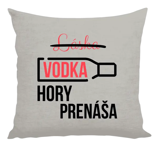 Vankúš Vodka hory prenáša