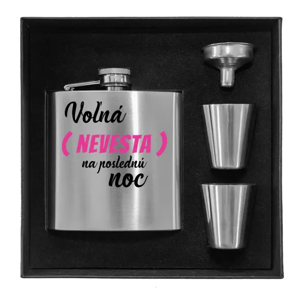 Ploskačka v krabičke Voľná nevesta na poslednú noc