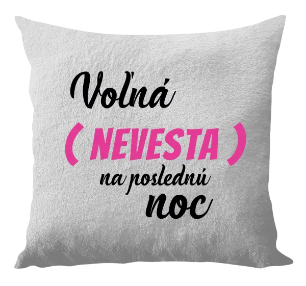 Vankúš Voľná nevesta na poslednú noc