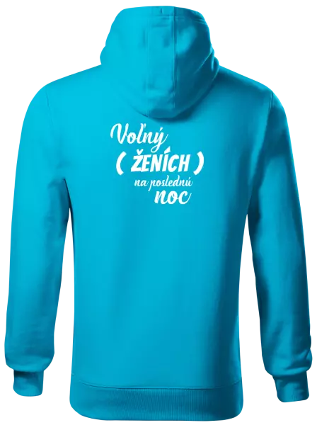 Pánska mikina Voľný ženích na poslednú noc