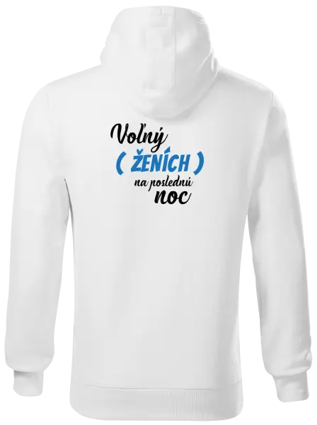 Pánska mikina Voľný ženích na poslednú noc