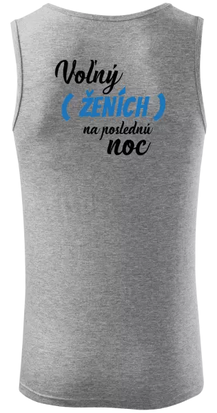 Pánske tielko Voľný ženích na poslednú noc