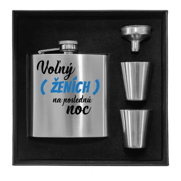 Ploskačka v krabičke Voľný ženích na poslednú noc