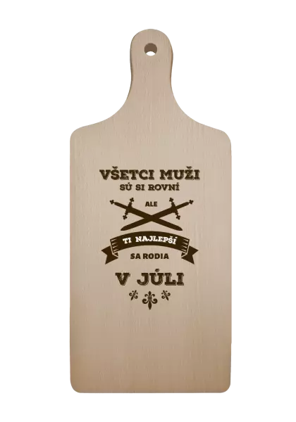 Doštička Všetci muži sú si rovní. Tí najlepší sa rodia v ...