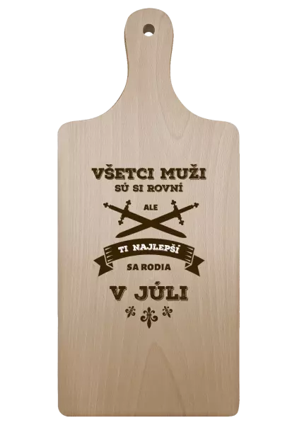 Doštička Všetci muži sú si rovní. Tí najlepší sa rodia v ...