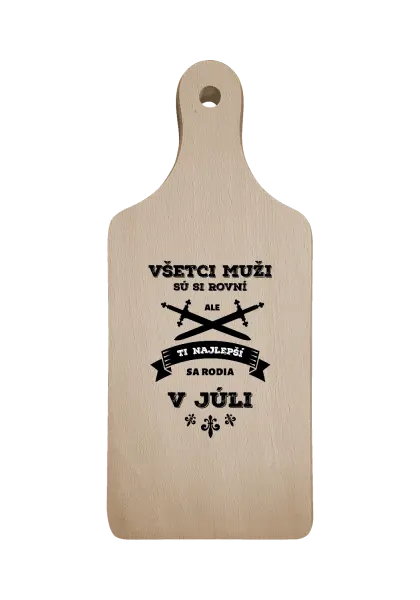 Doštička Všetci muži sú si rovní. Tí najlepší sa rodia v ...