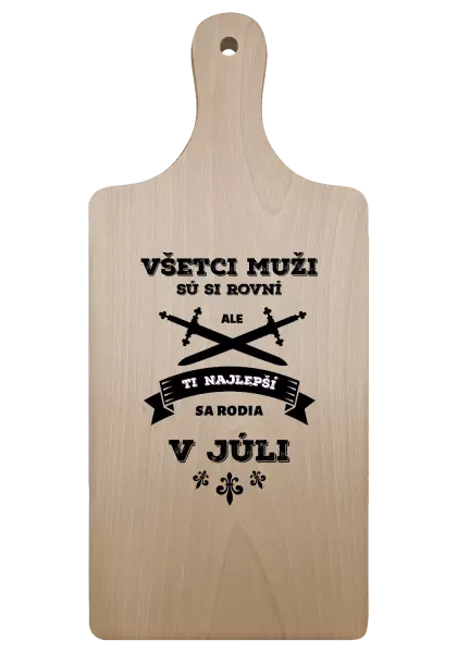 Doštička Všetci muži sú si rovní. Tí najlepší sa rodia v ...