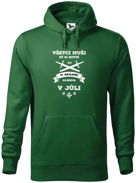 Pánska mikina Všetci muži sú si rovní. Tí najlepší sa rodia v ...
