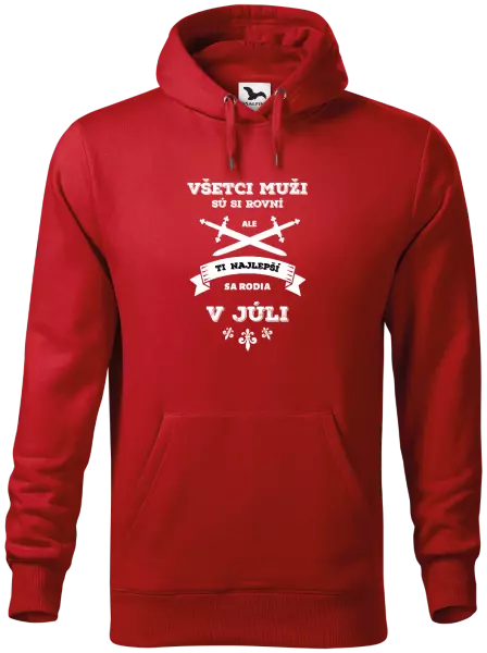 Pánska mikina Všetci muži sú si rovní. Tí najlepší sa rodia v ...