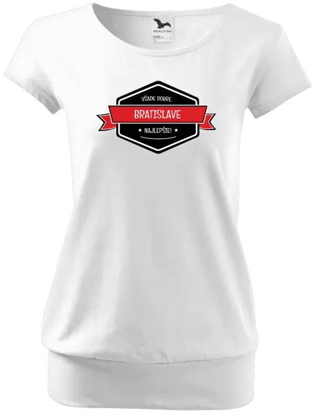 Dámske tričko Všade dobre v... najlepšie