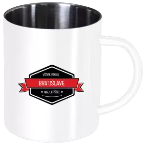 Nerezový hrnček Všade dobre v... najlepšie