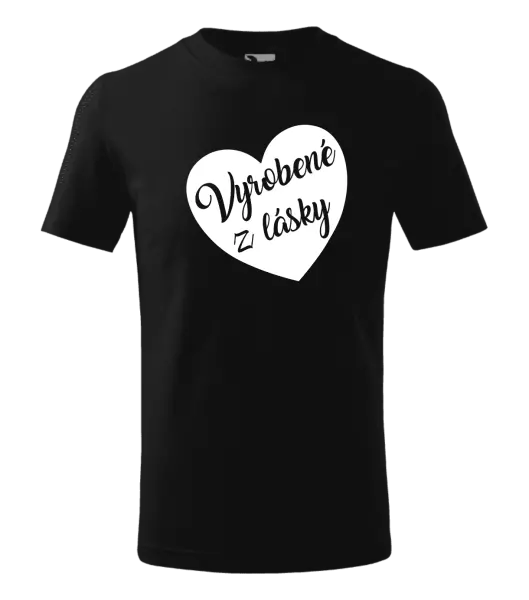 Detské tričko Vyrobené z lásky