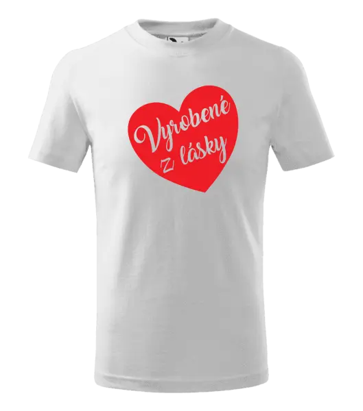 Detské tričko Vyrobené z lásky
