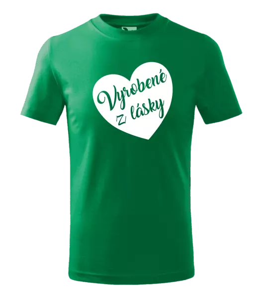 Detské tričko Vyrobené z lásky