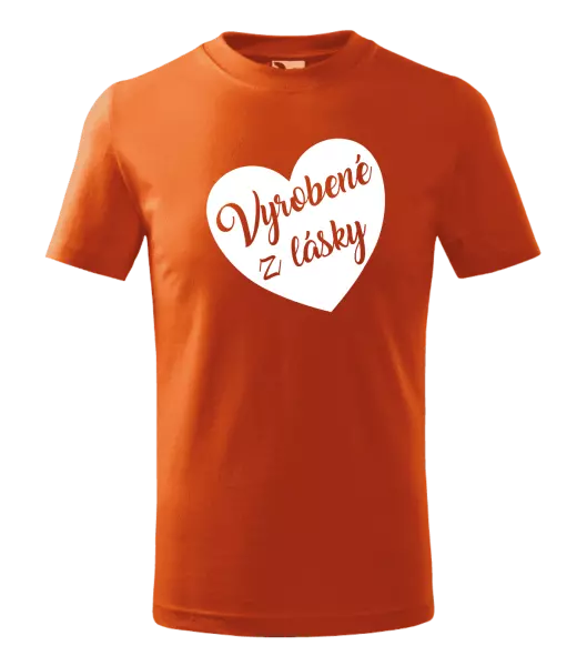 Detské tričko Vyrobené z lásky